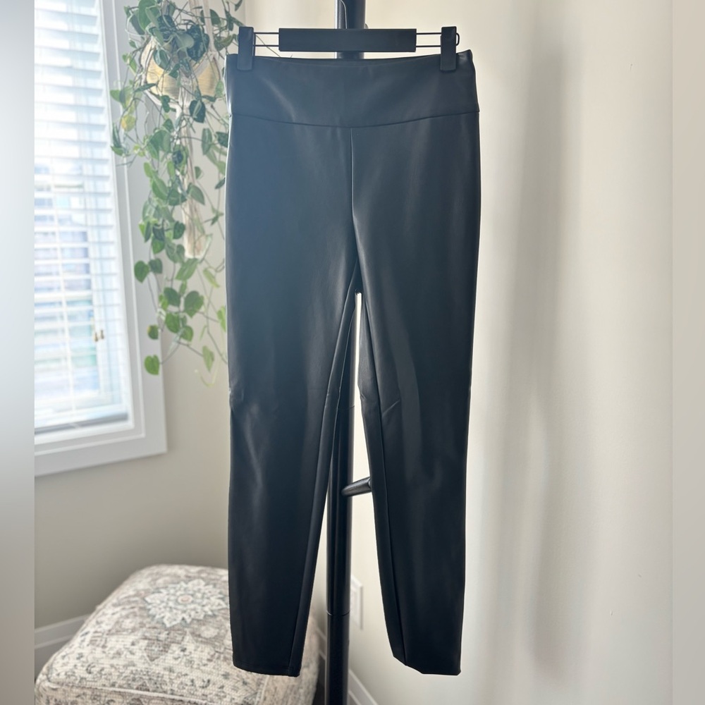 Reitmans Black Faux Leather Pants